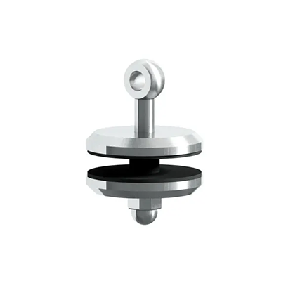 Punkthalter Standard ø70mm mit Auge, für Glasstärke 21,52mm / Mat. V4A