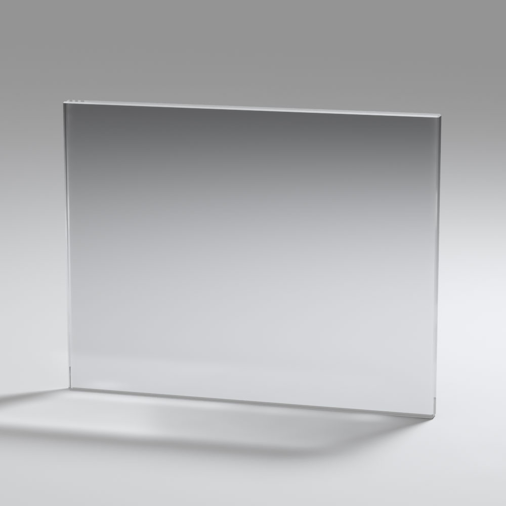 Glasscheibe ohne Bohrungen